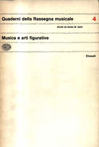 Quaderni della Rassegna musicale - frontespizio