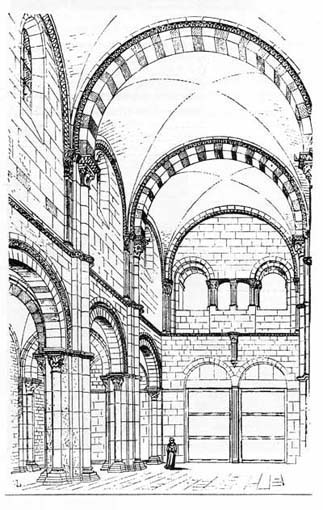 Vèzelay - chiesa abbaziale - esempio romanico