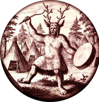 Sciamano con tamburo